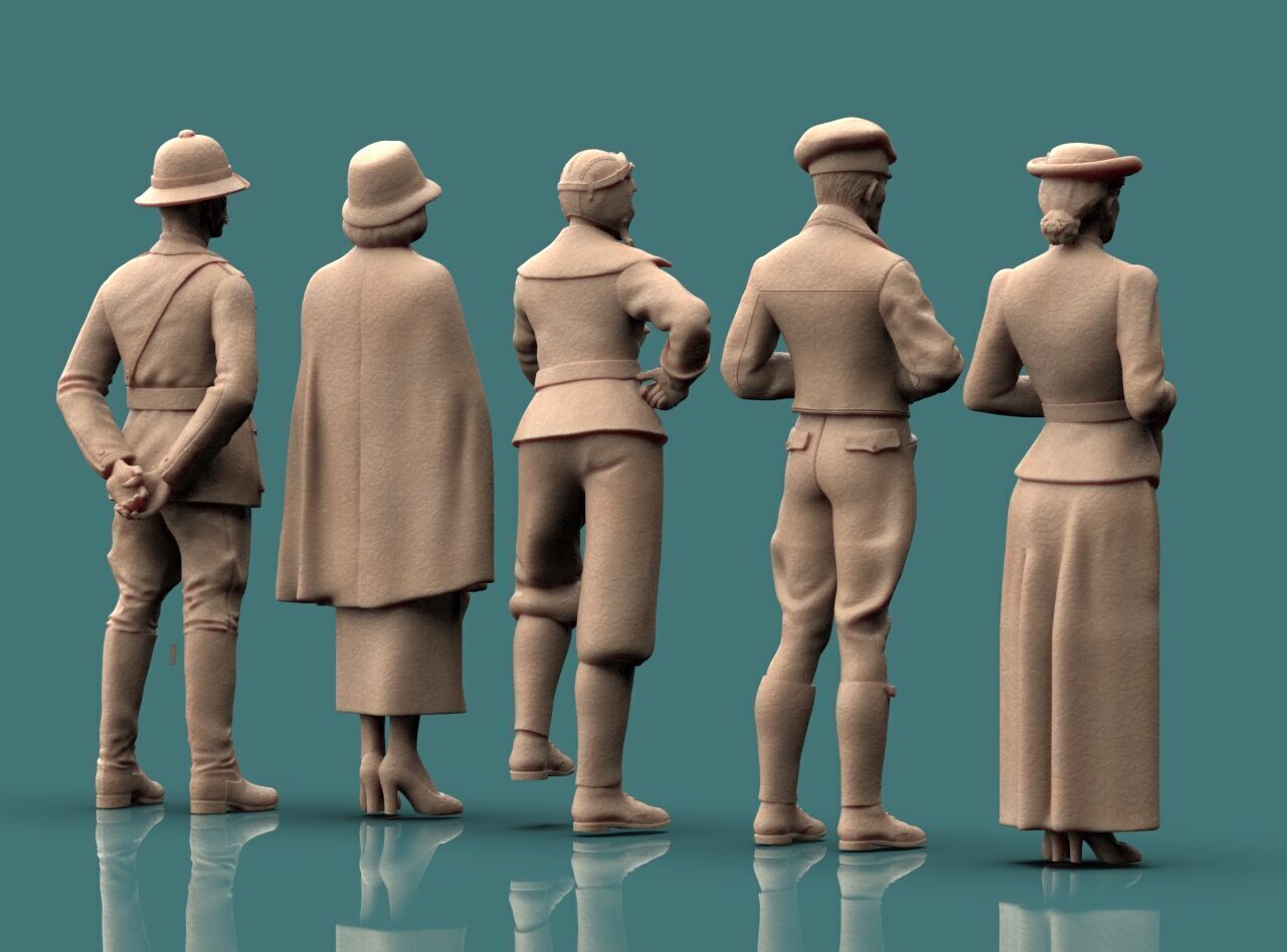 Retro People 3D print model_19