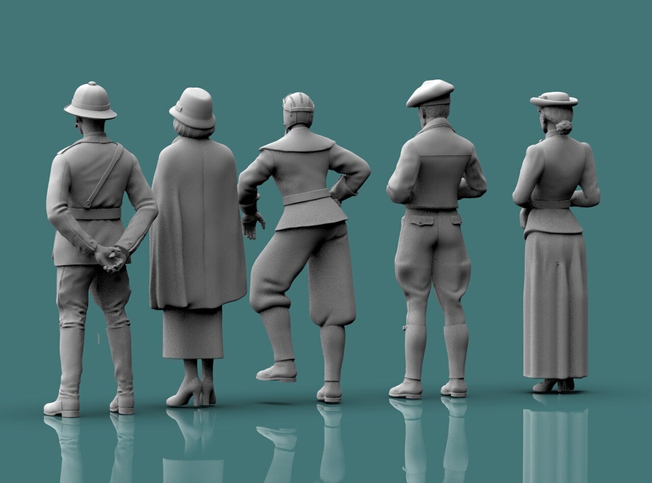 Retro People 3D print model_15