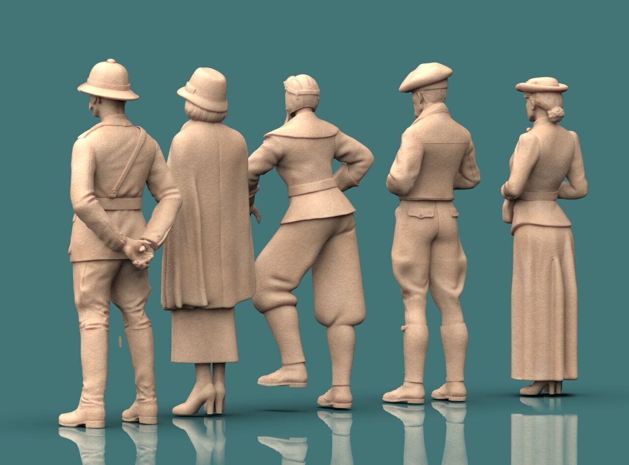 Retro People 3D print model_8