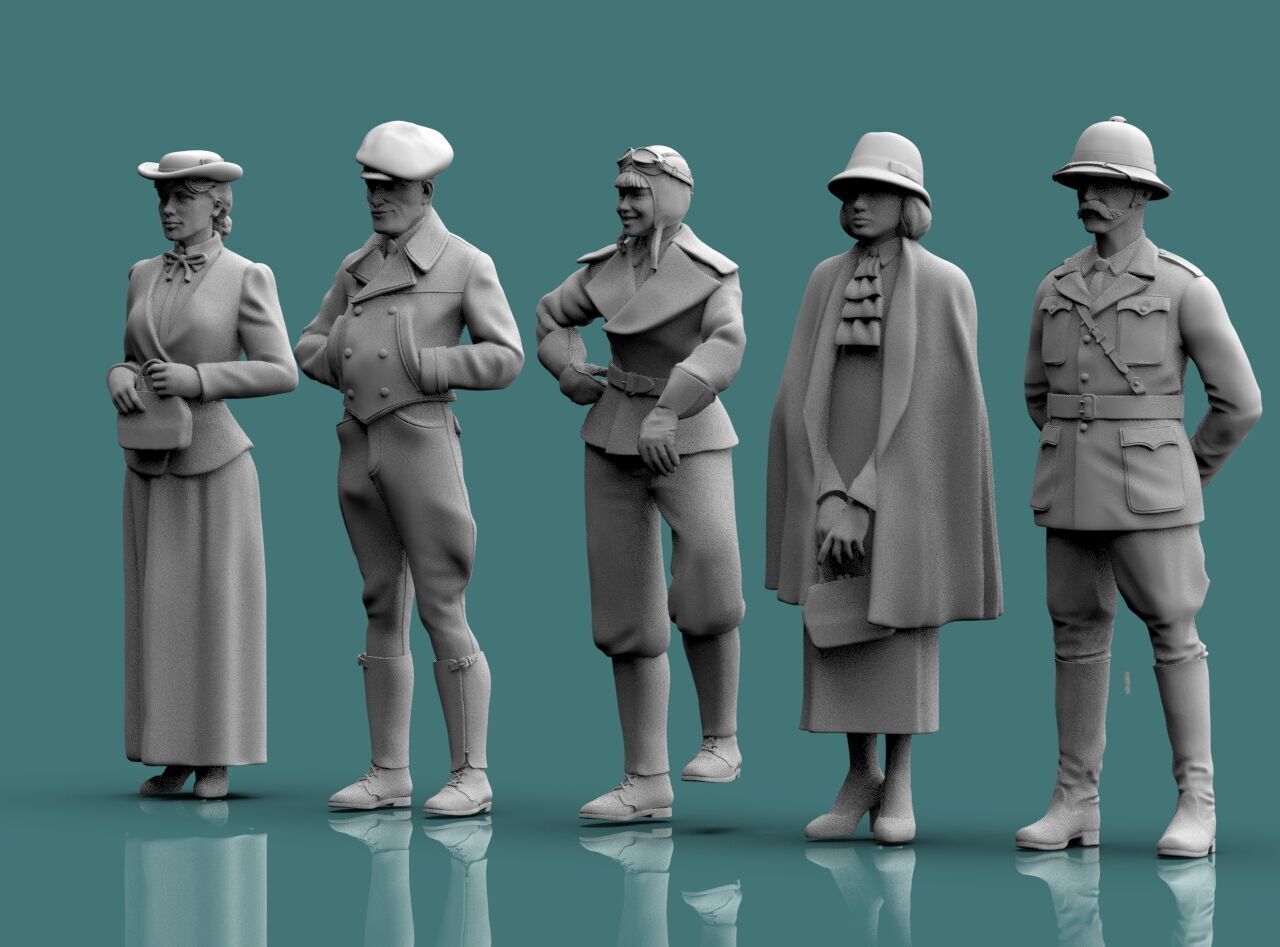 Retro People 3D print model_32