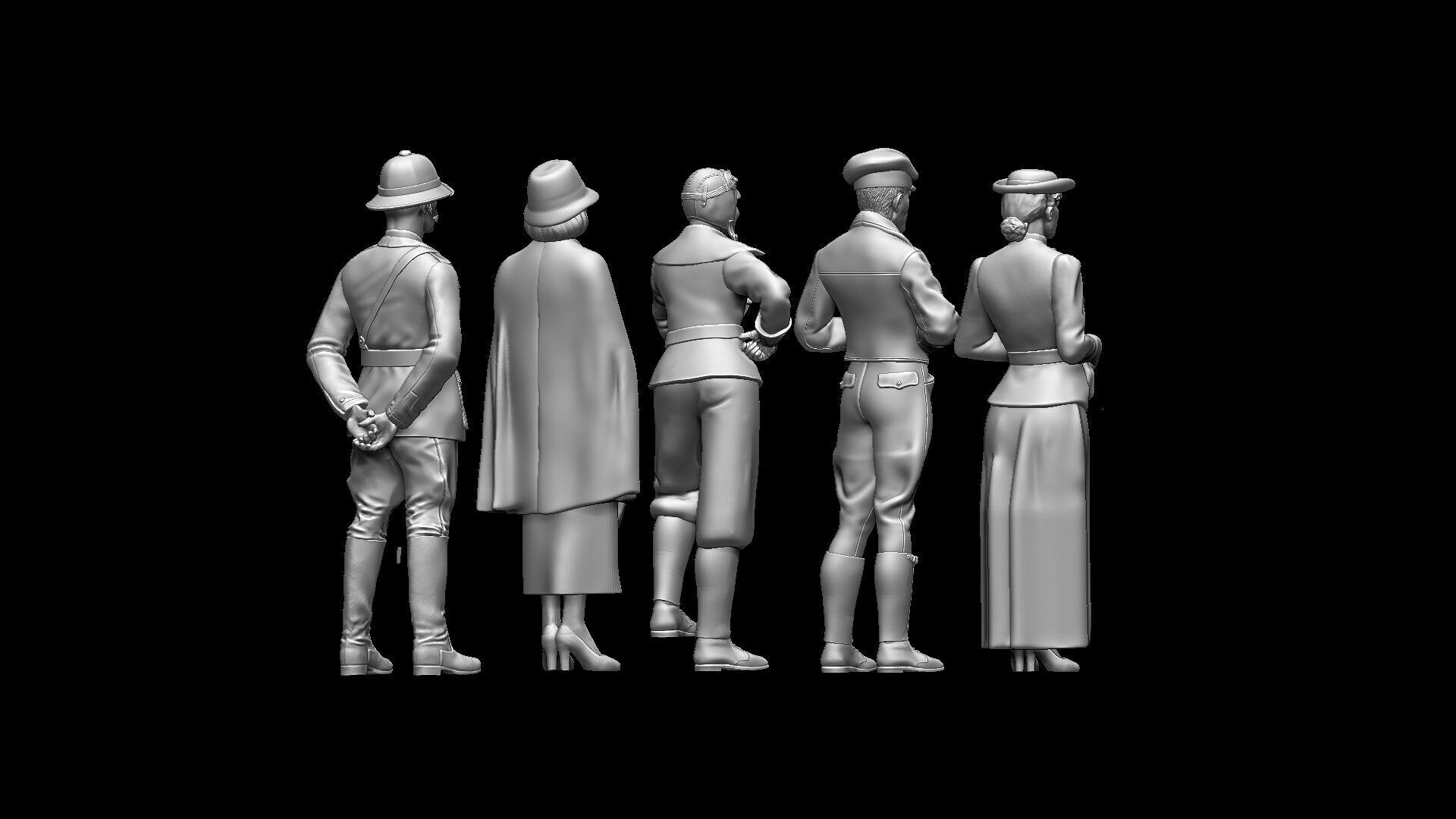 Retro People 3D print model_37