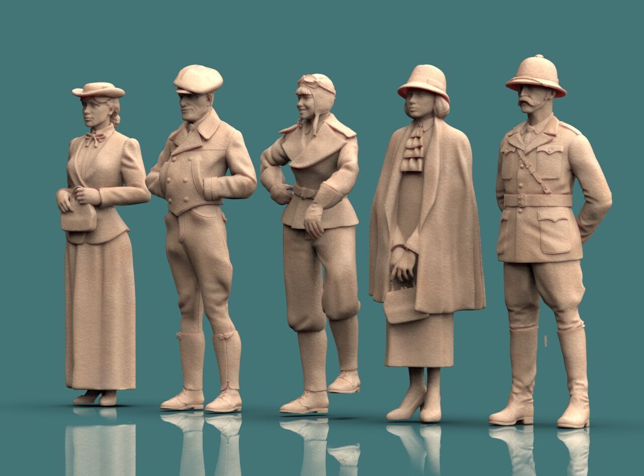 Retro People 3D print model_41