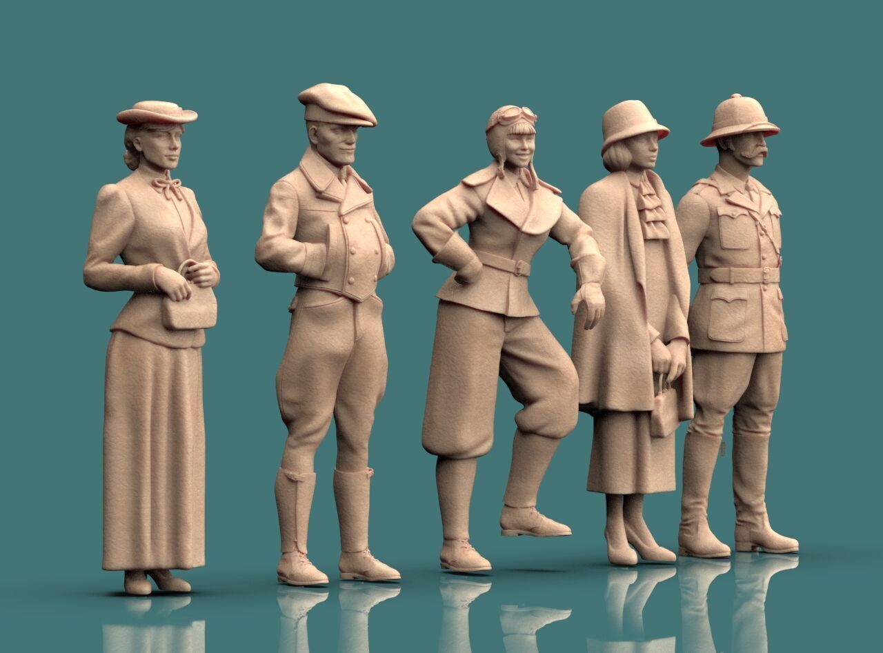Retro People 3D print model_6