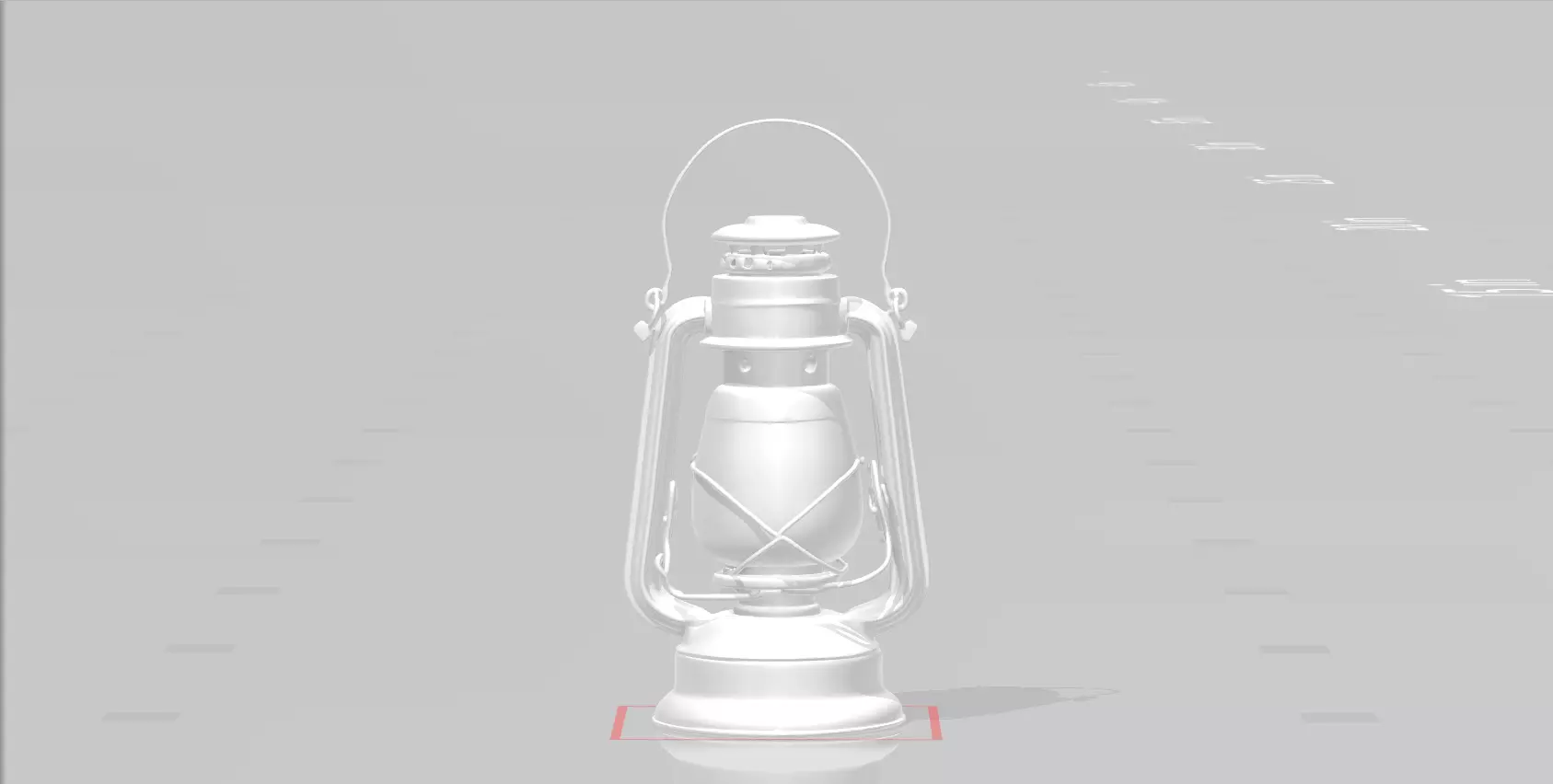 Kerosene Lantern Retro Style 3D print model