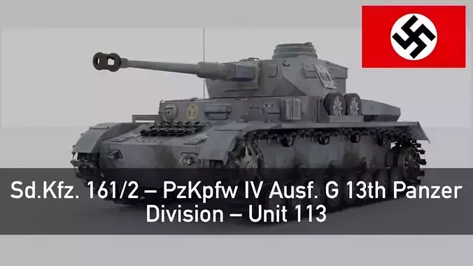 PzKpfwIV Panzer IV Ausf G 3D Model