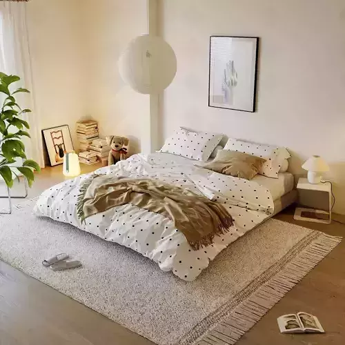 Modern Style Interior Kids Bedroom 3D Scene 573 CORONA