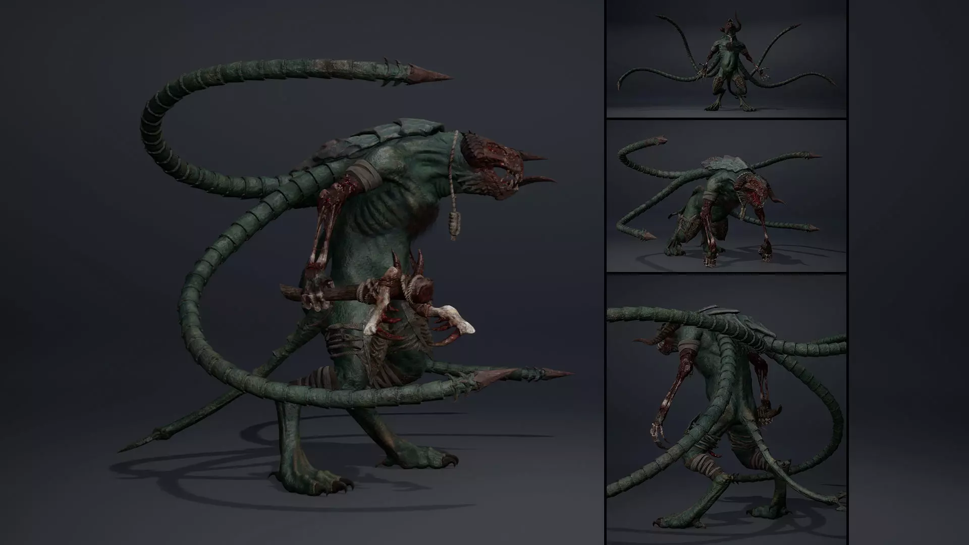Ghosttail Damaged Low-poly 3D model