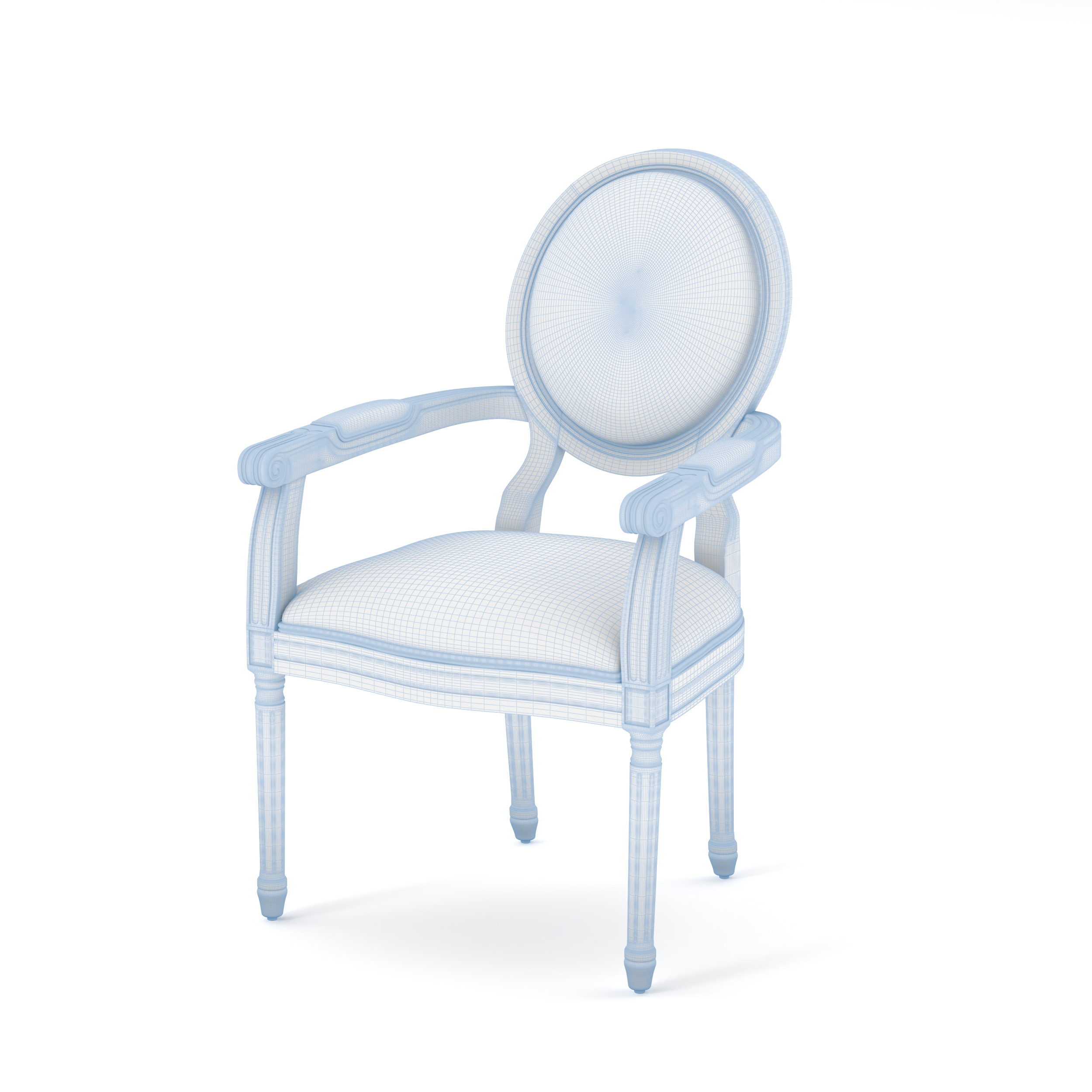 Dining Chair 3D model_9