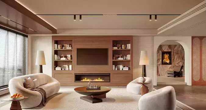 modern living room interior scenes 182