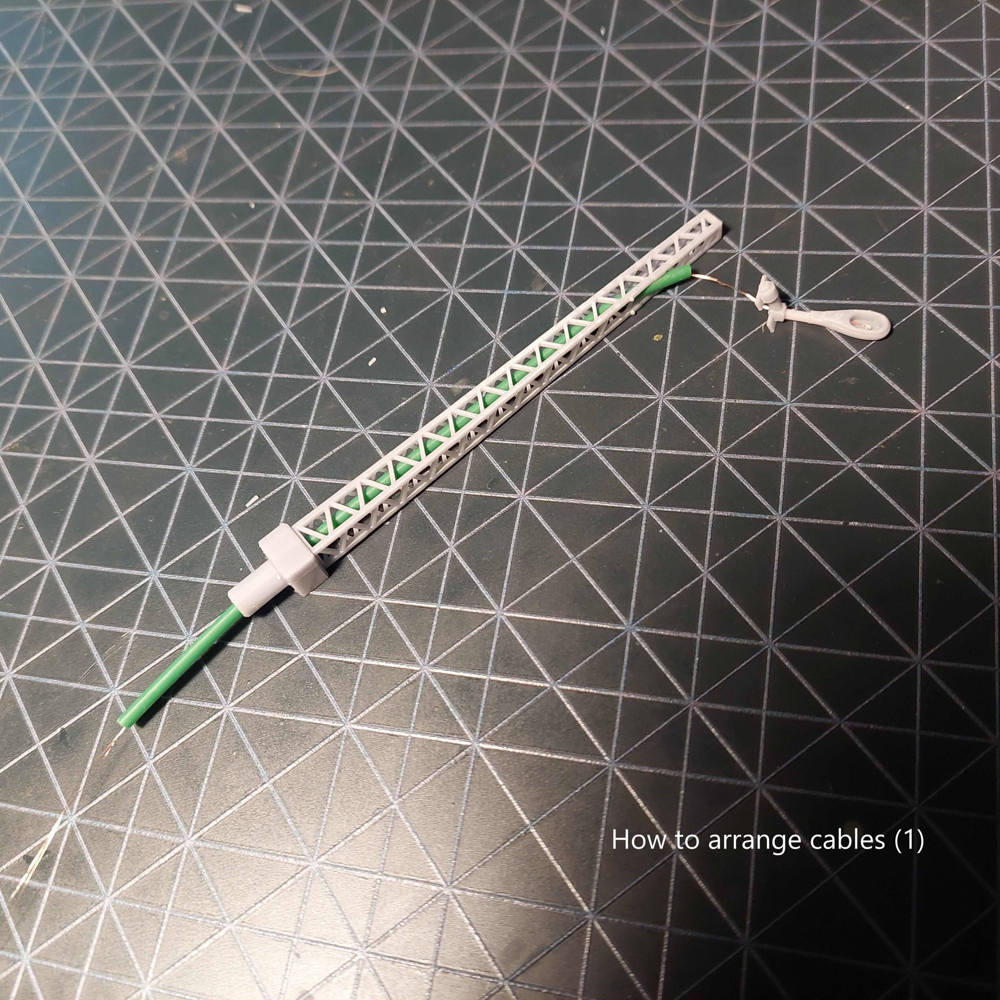 H0 scale Electric Pole with 2 lamps 180 degree - resin 3D print model_10