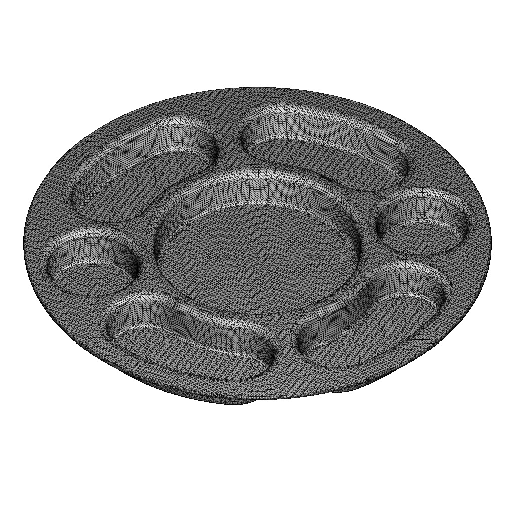 Deluxe Partition Plate 3D print model_4