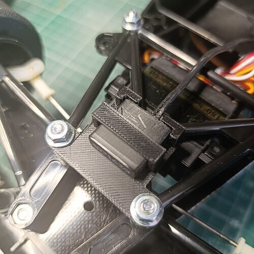 WTS Transponder Mount for 1-10 RC Car Tamiya Group C 3D print model