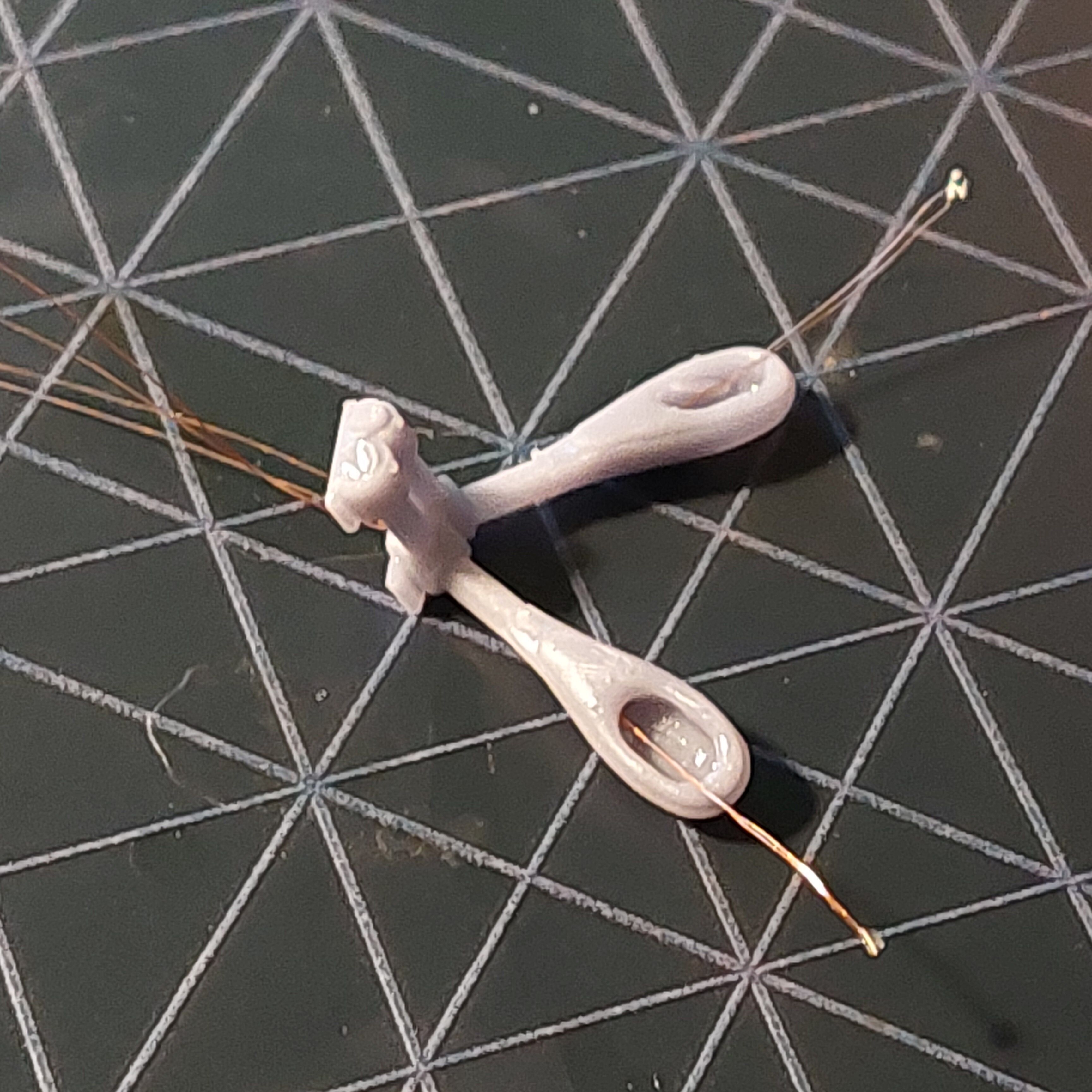 H0 scale Electric pole with 2 lamps 60 degree - resin 3D print model_11