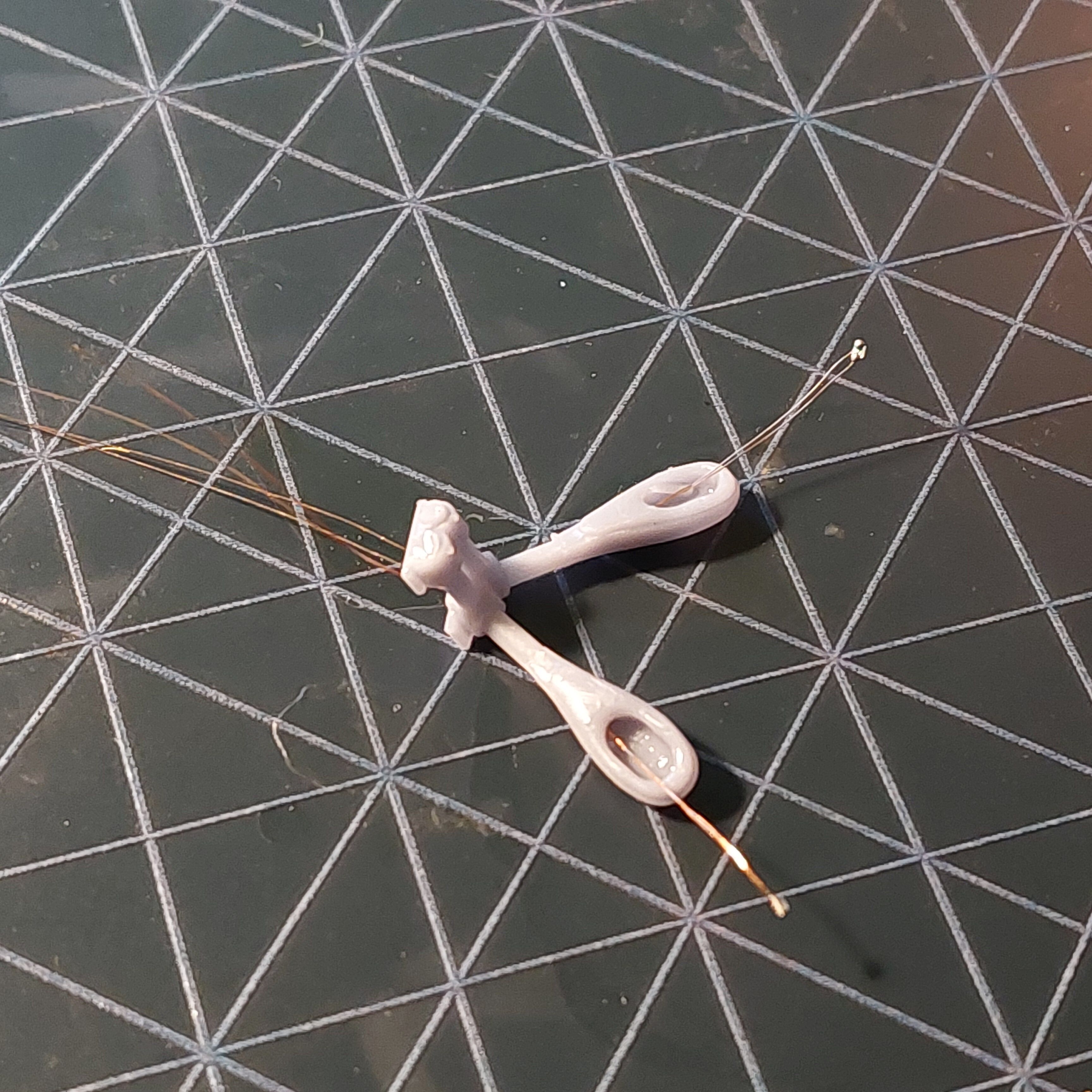 H0 scale Electric pole with 2 lamps 60 degree - resin 3D print model_10