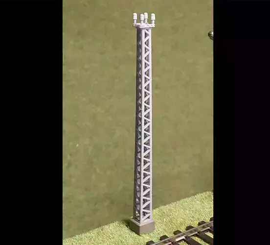 H0 scale Electric Pole without lamp - resin