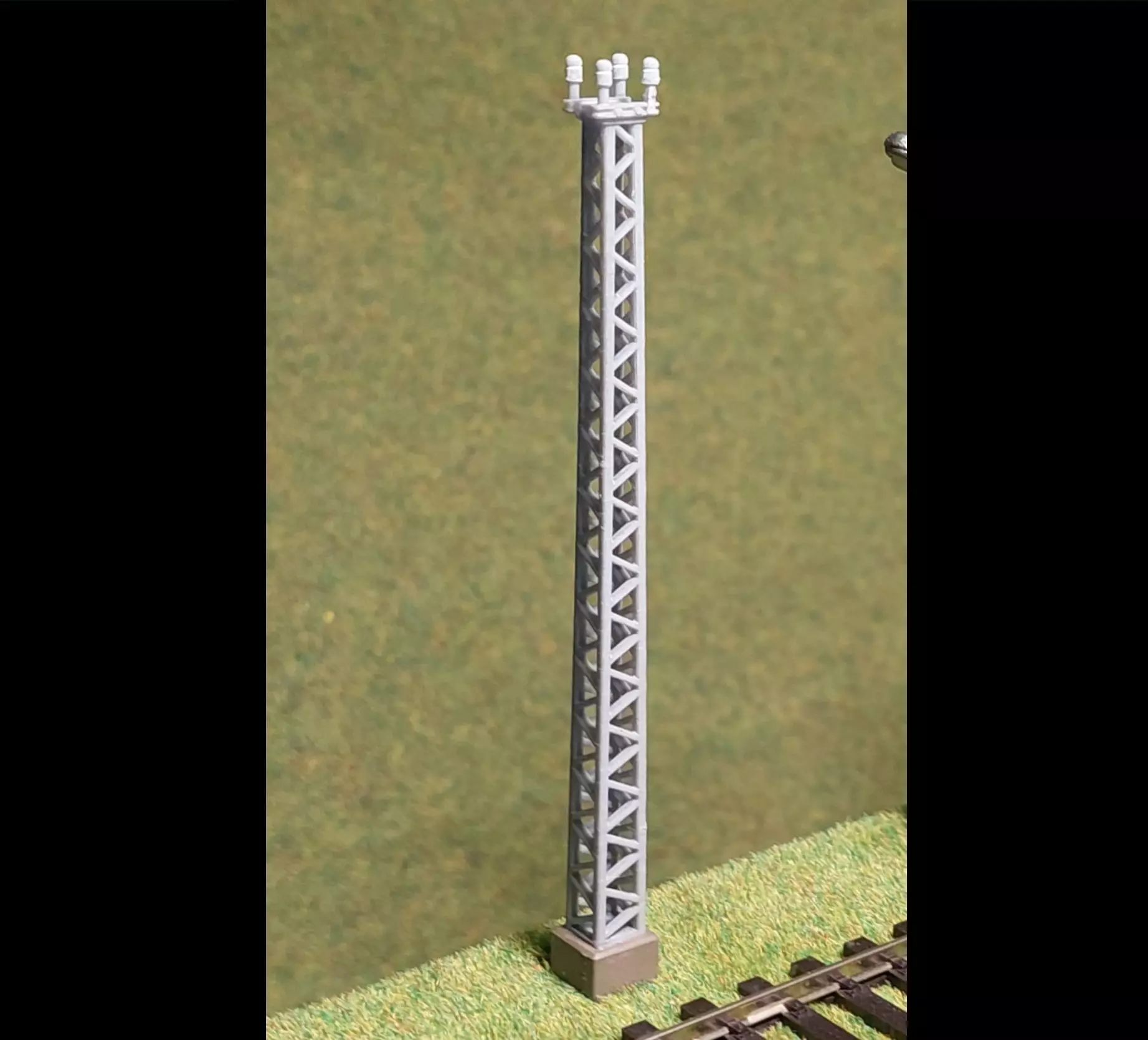 Openwork electric pole without lamp 1-87 resin 3D print model
