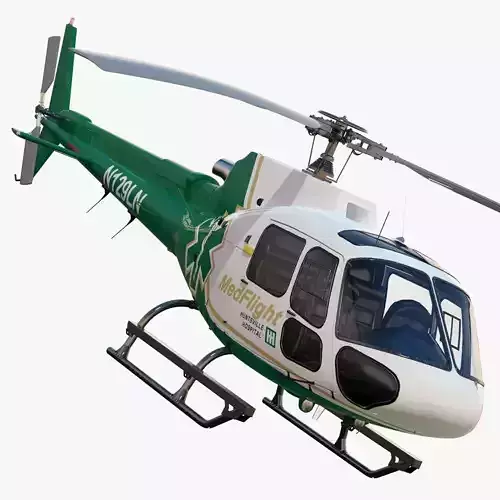 Eurocopter AS350 MedFlight 3D model