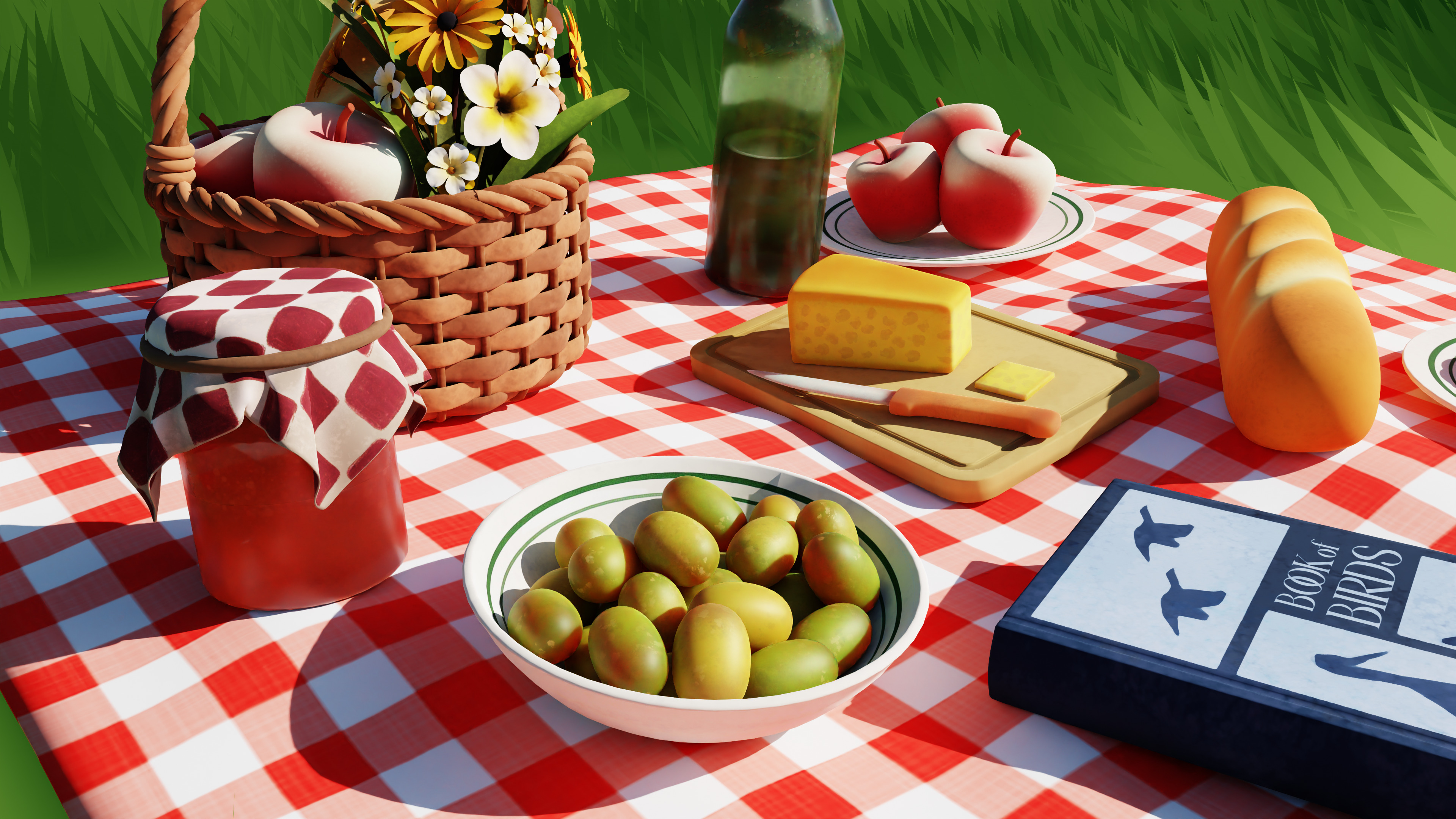 Picnic 3D model_4