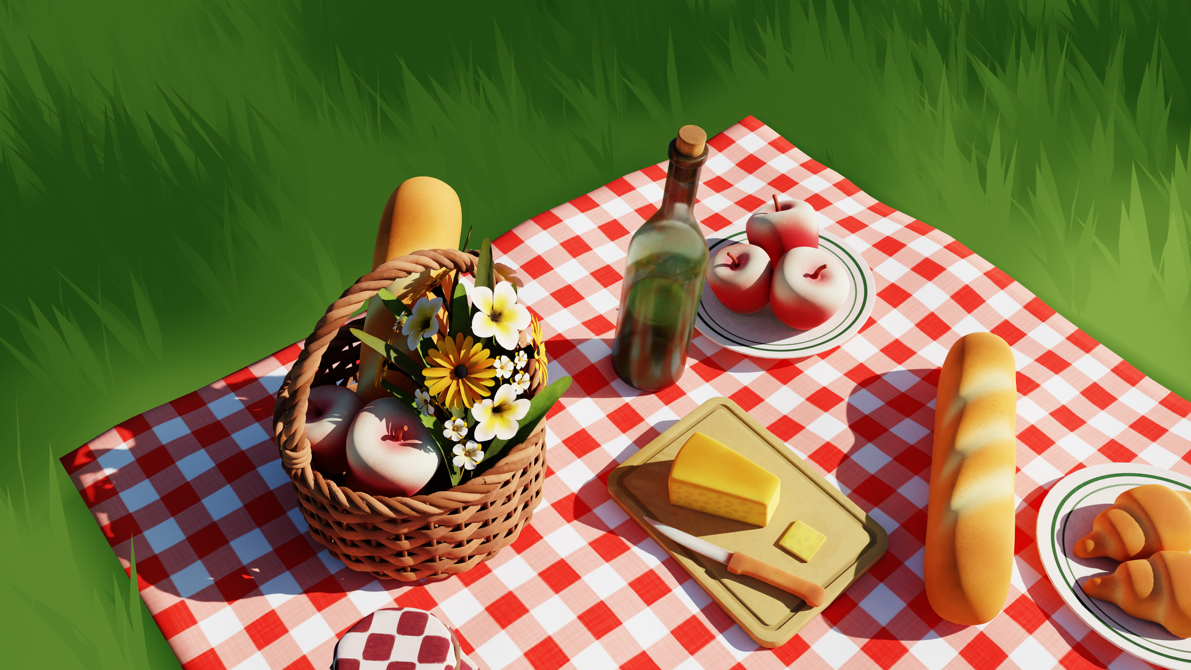 Picnic 3D model_3