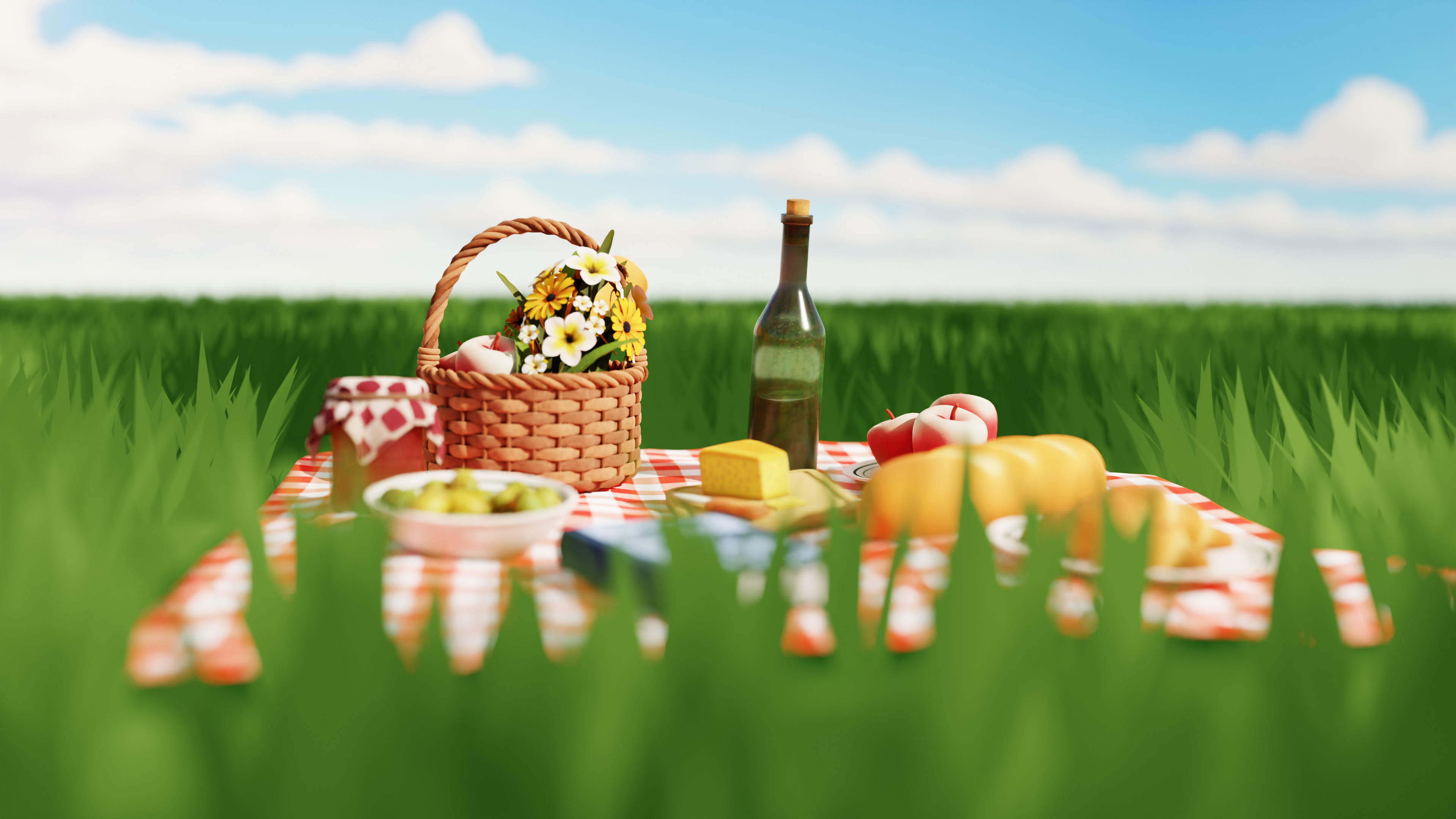 Picnic 3D model_2
