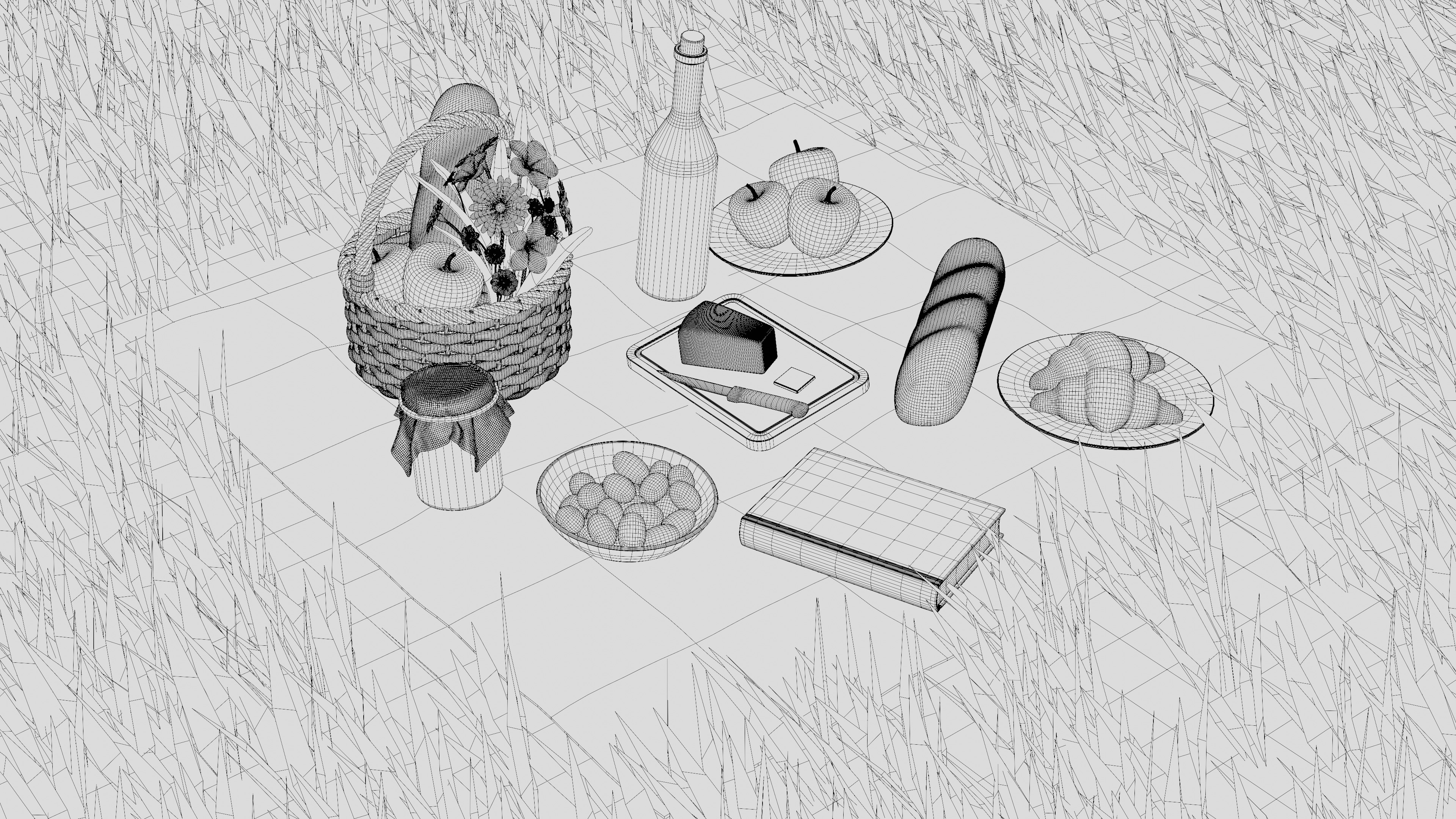 Picnic 3D model_7
