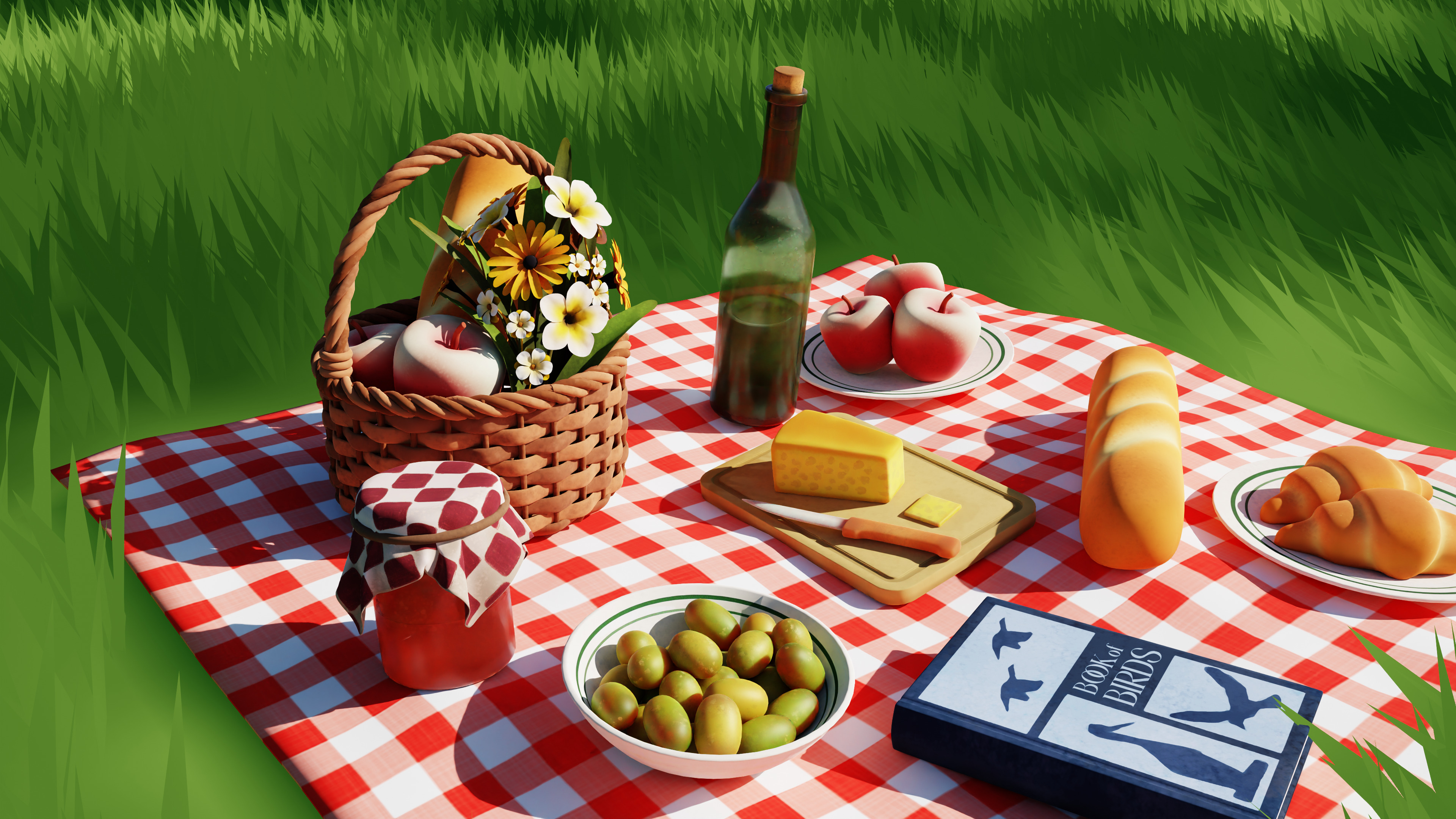 Picnic 3D model_6