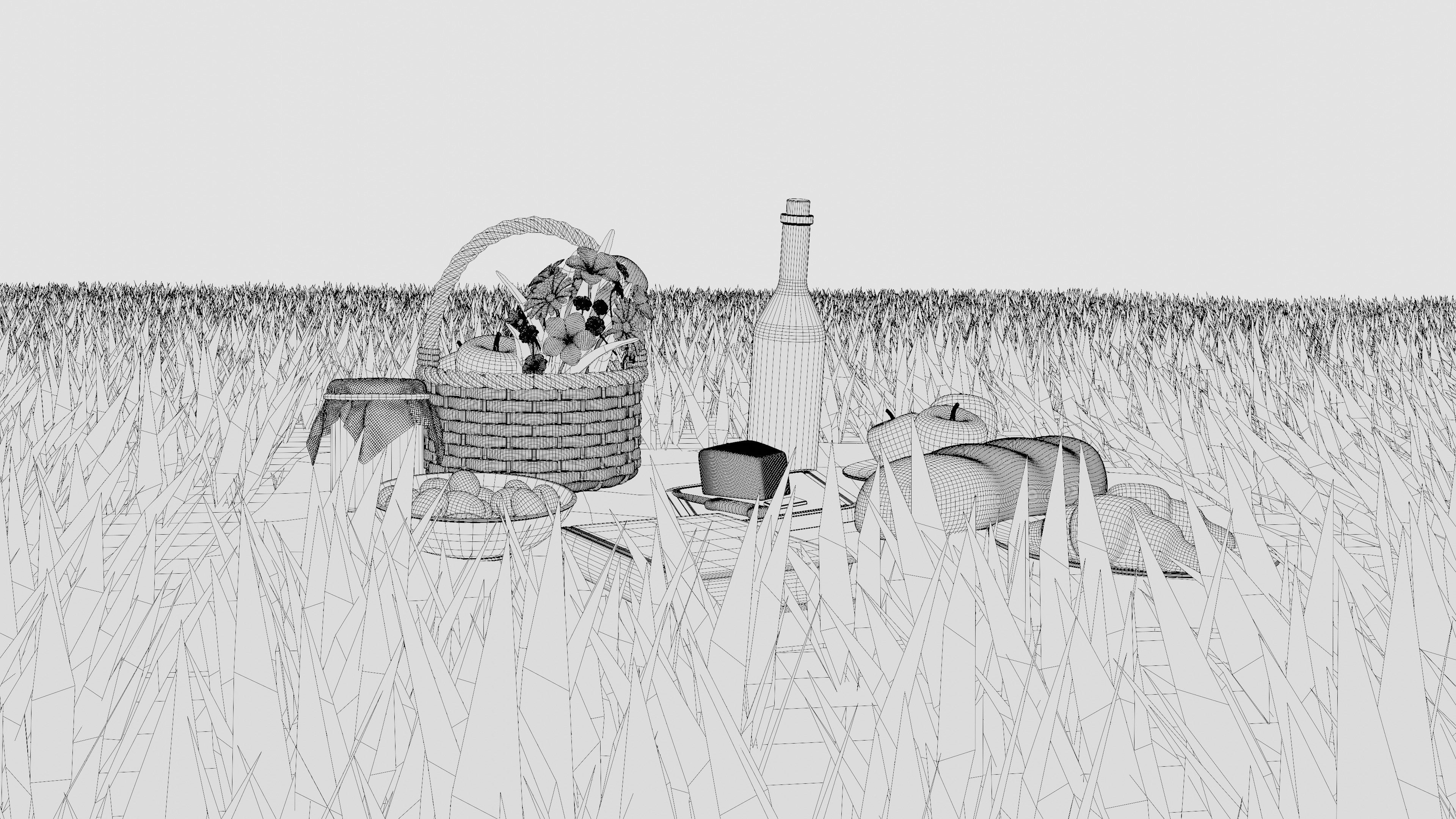 Picnic 3D model_8