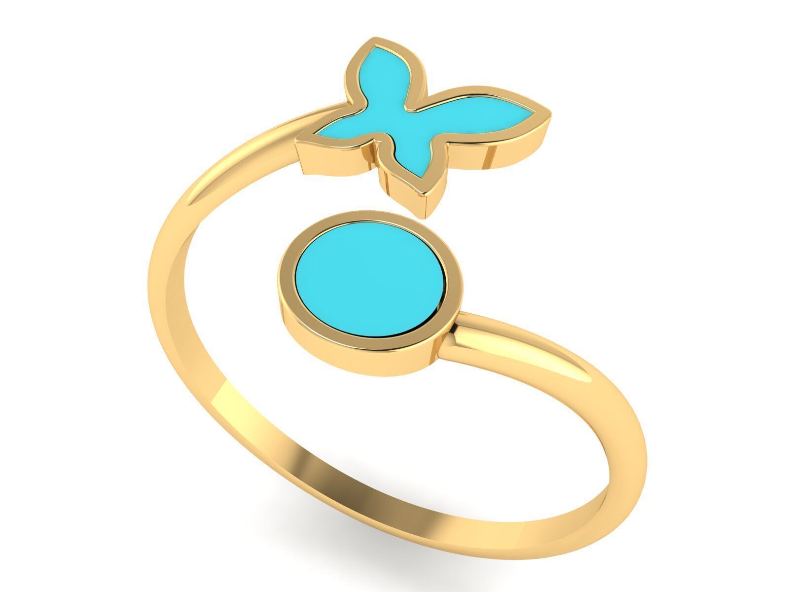 A collection of lightweight and minimal rings 3D print model_21