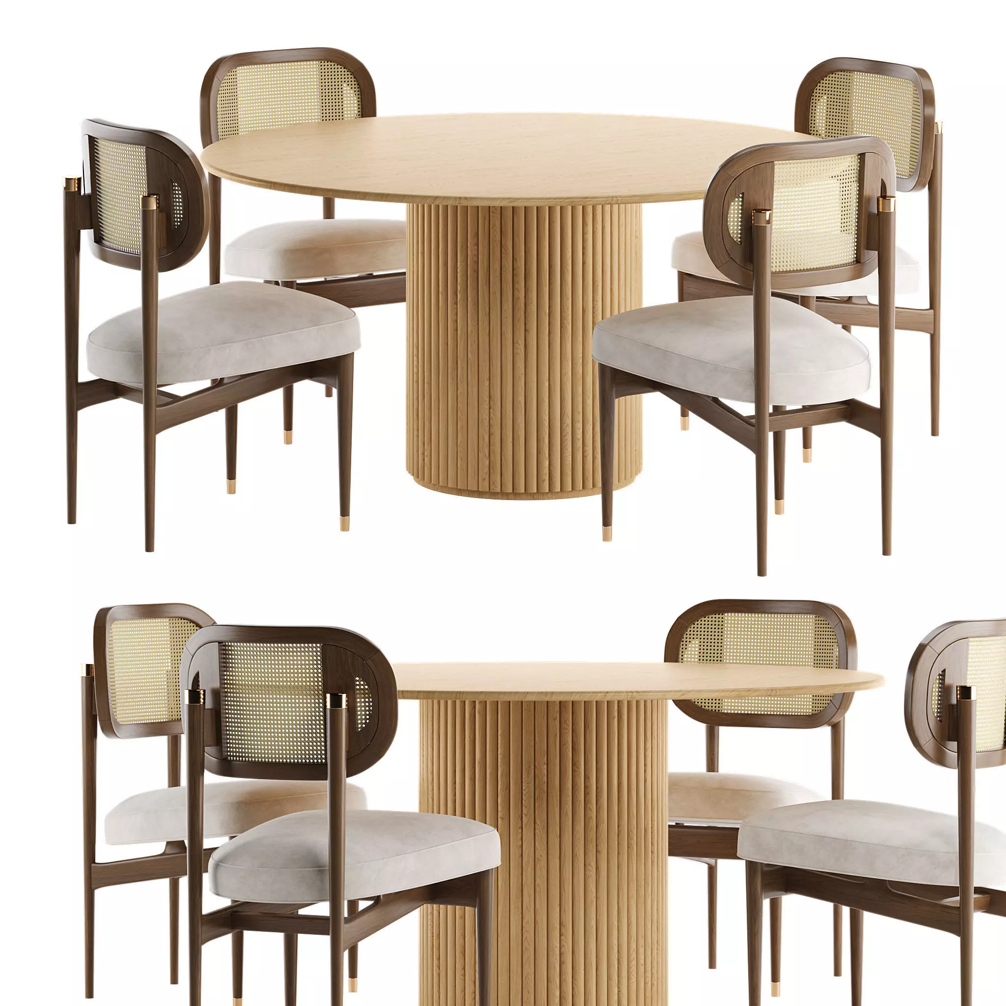 Dining set 04 3D model_0