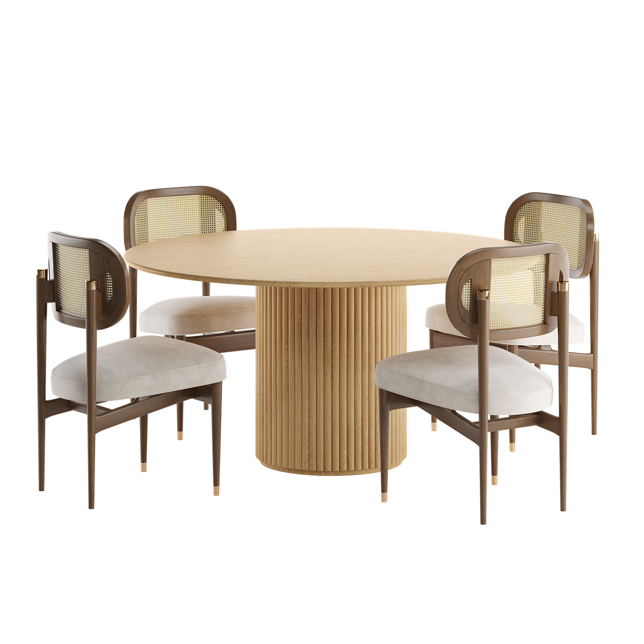 Dining set 04 3D model_1