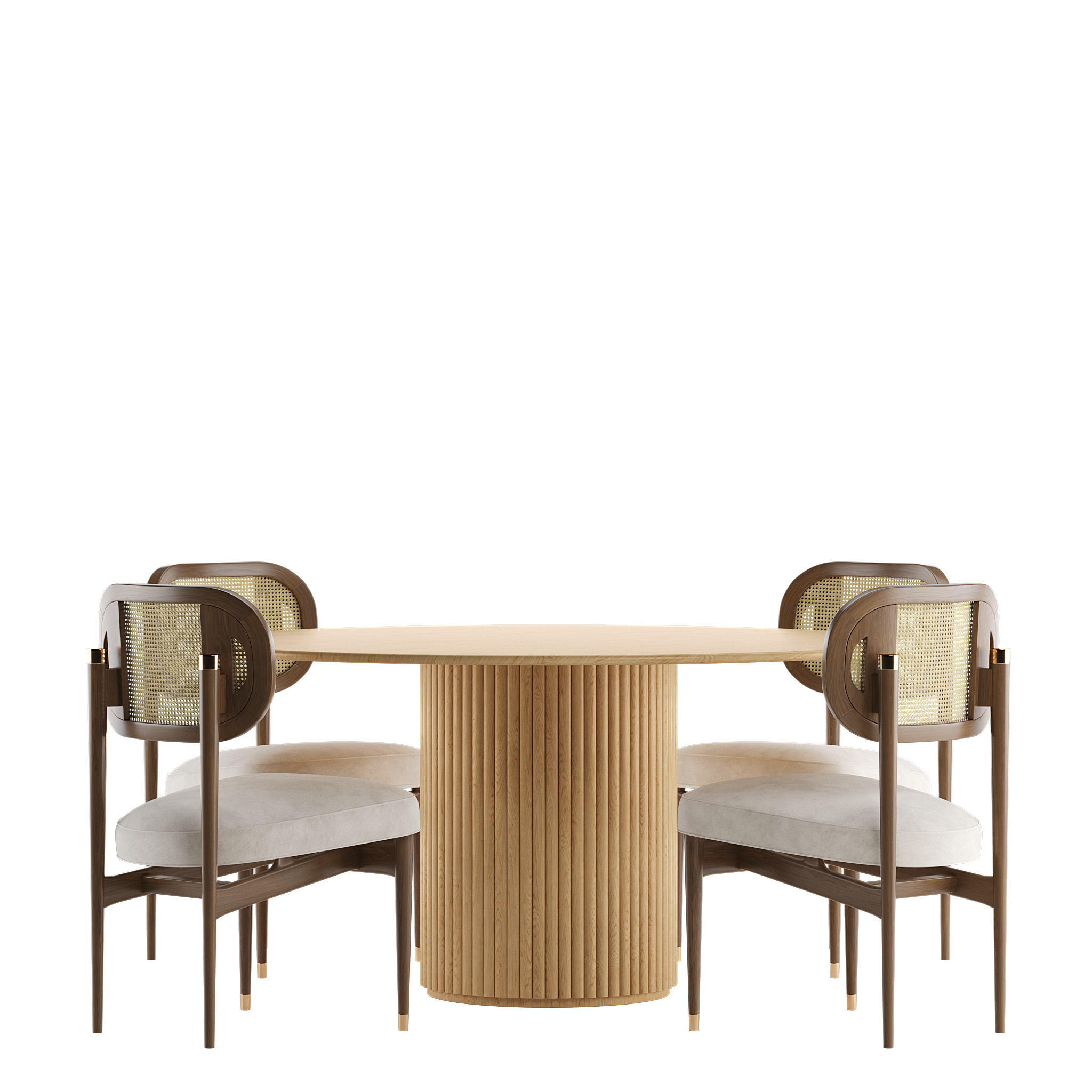 Dining set 04 3D model_3