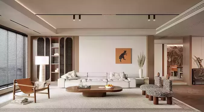 modern living room interior scenes 187