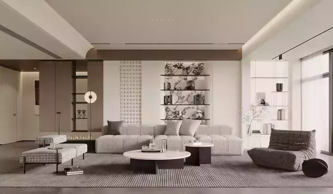 modern living room interior scenes 189