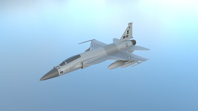 JF-17 Thunder Low-poly 3D model