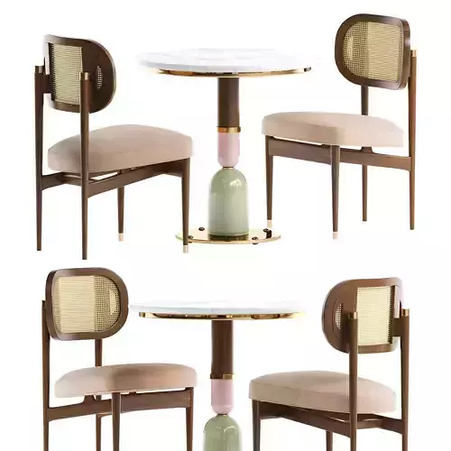 Dining table and chair by Mezzo