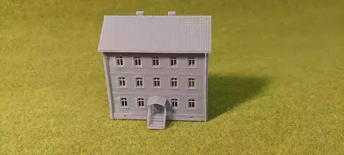 H0 scale Tenement House - resin
