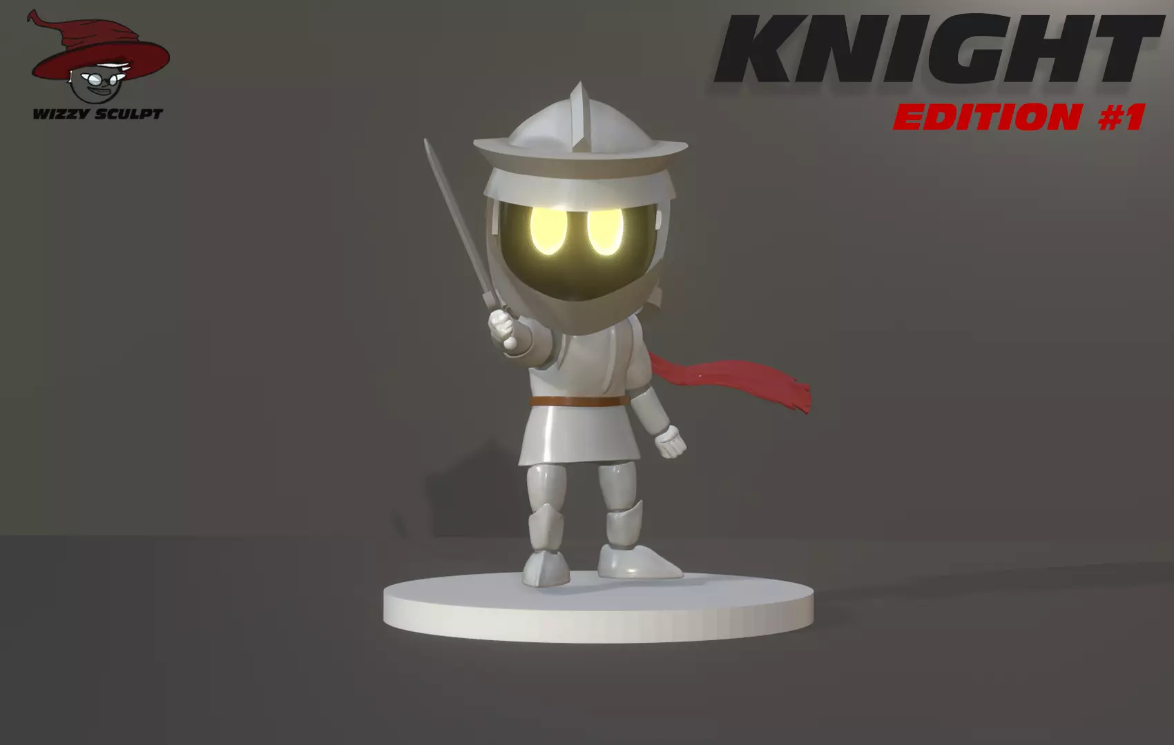 Chibi Knight 3D Sculpt 3D print model_0