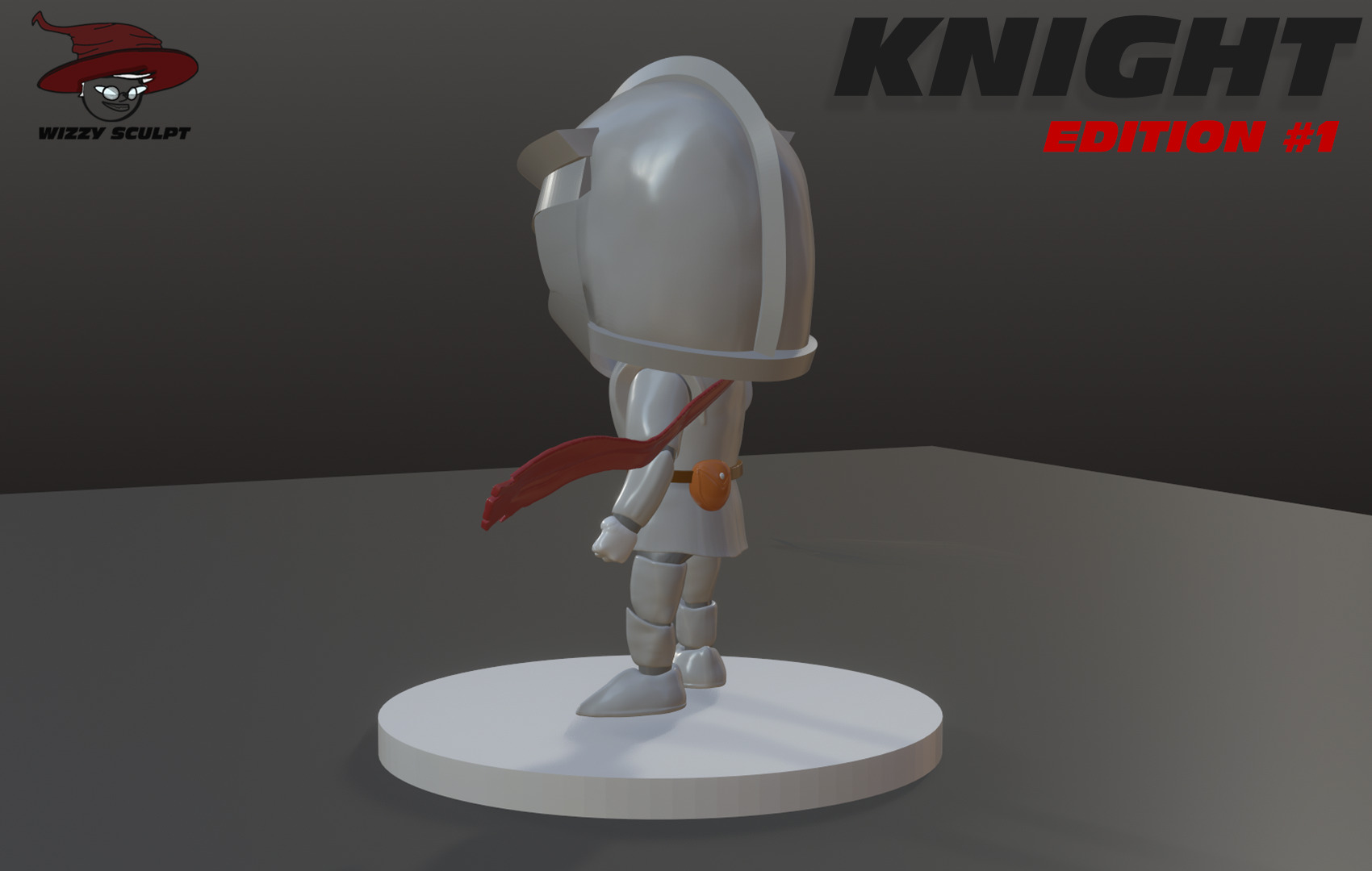 Chibi Knight 3D Sculpt 3D print model_2