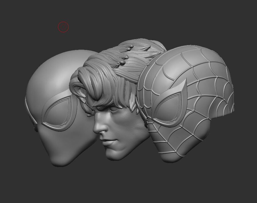 Marvel Rivals Spiderman Headsculpt for Action Figures 3D print model_2