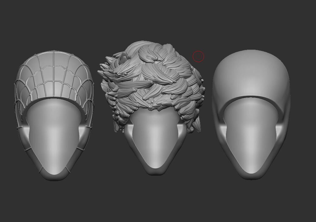 Marvel Rivals Spiderman Headsculpt for Action Figures 3D print model_3