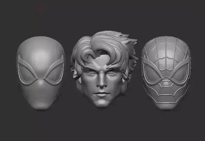 Marvel Rivals Spiderman Headsculpt for Action Figures
