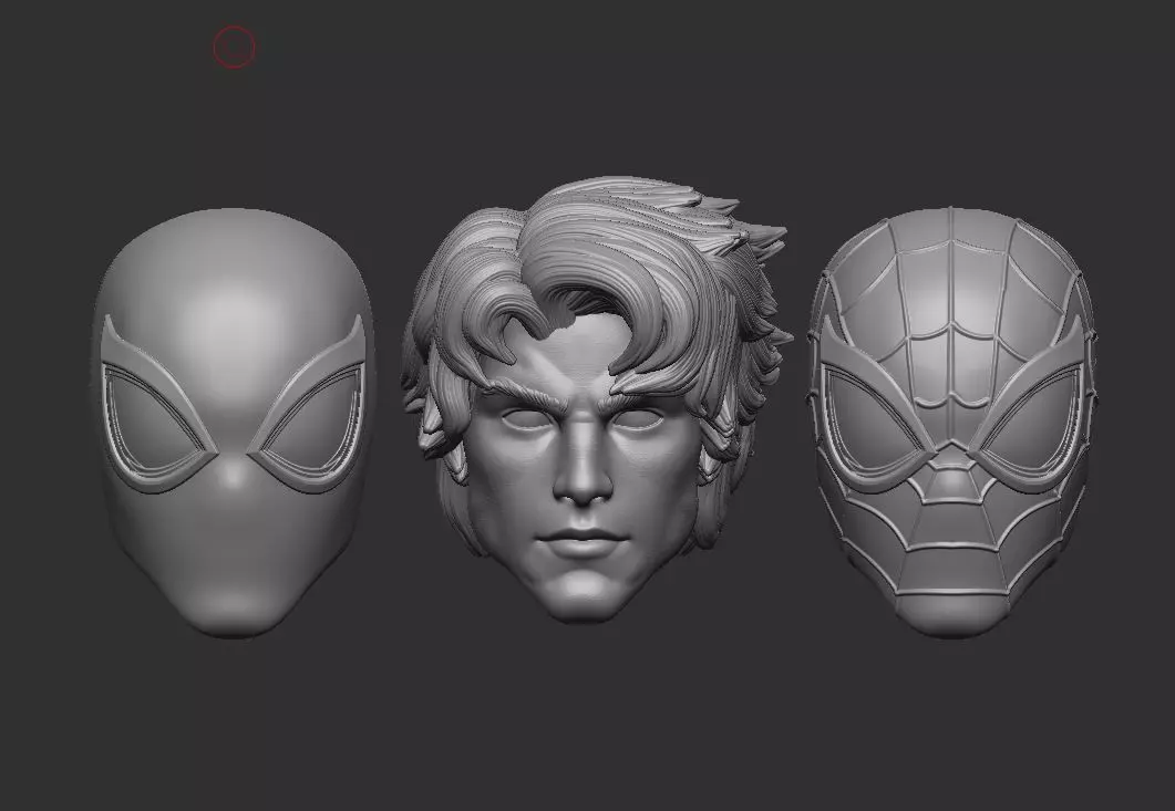 Marvel Rivals Spiderman Headsculpt for Action Figures 3D print model_0