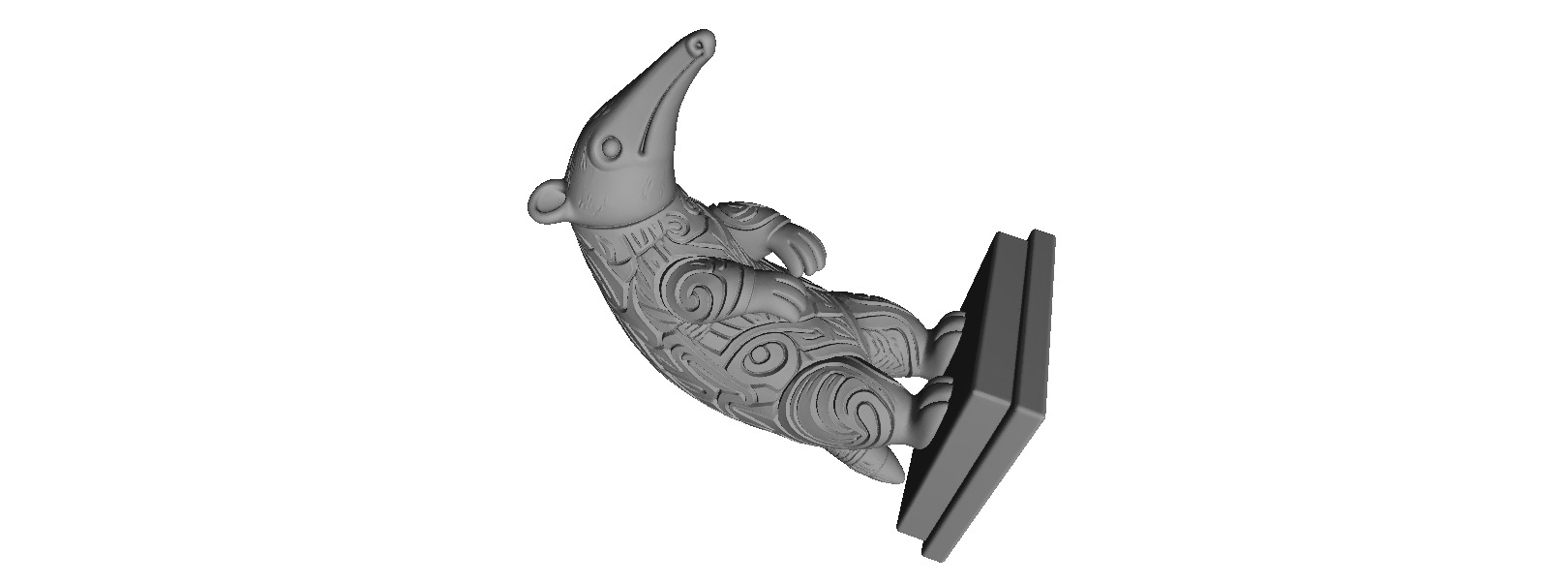 613 Totem Style Anteater Full Body 3D Model 3D print model_8