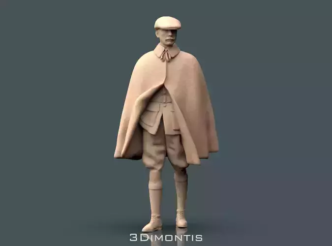 Man in the Cloak 3D print model