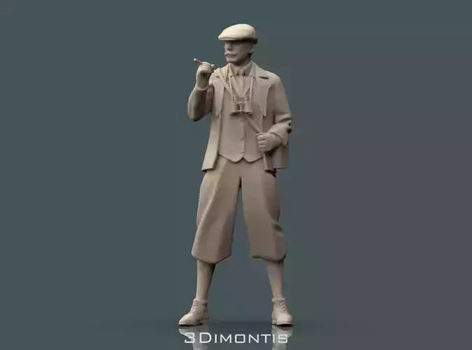 The Man Smokes 3D print model