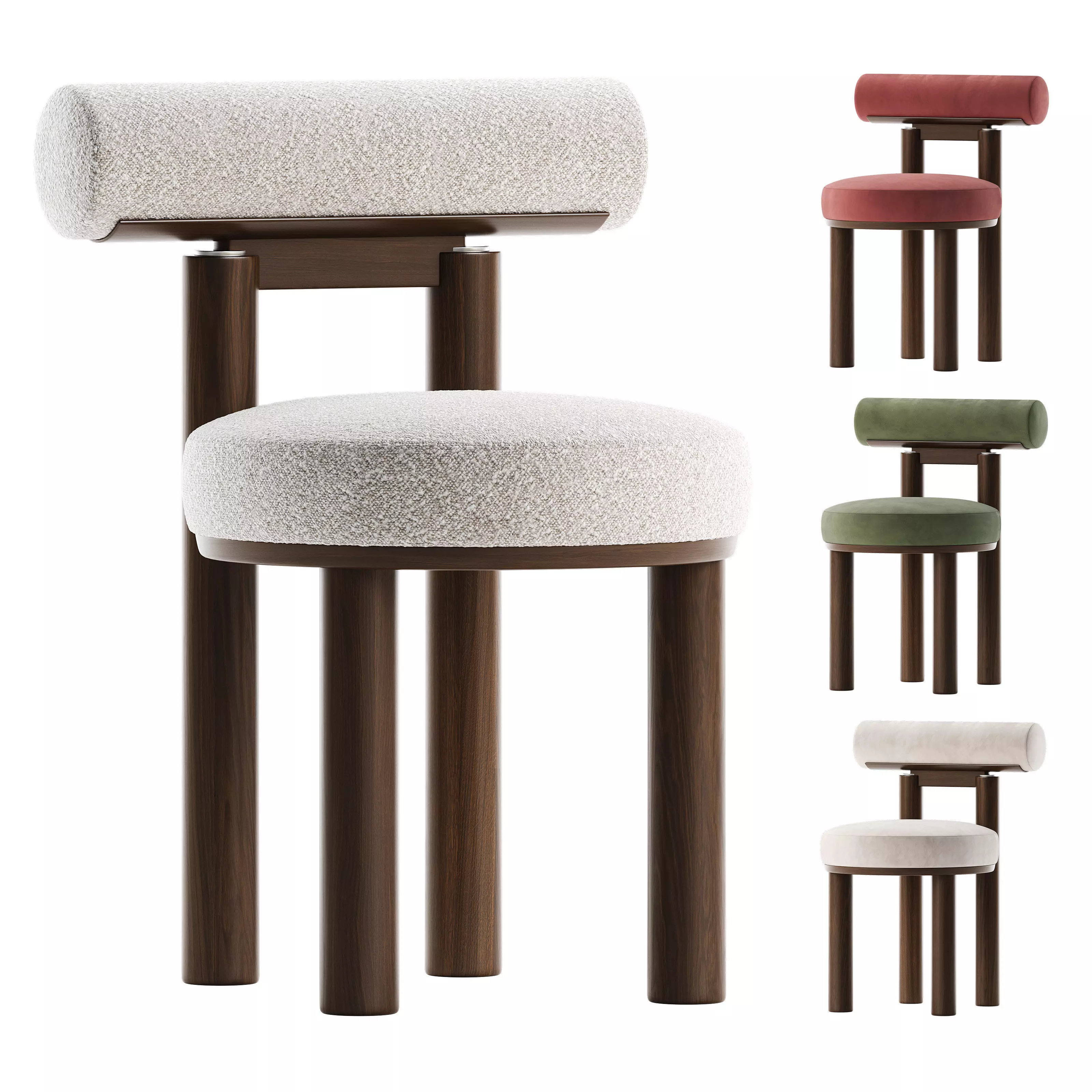 GROVER dining chair 3D model