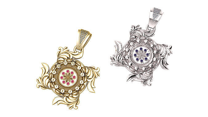 vintage pendant  3D print model