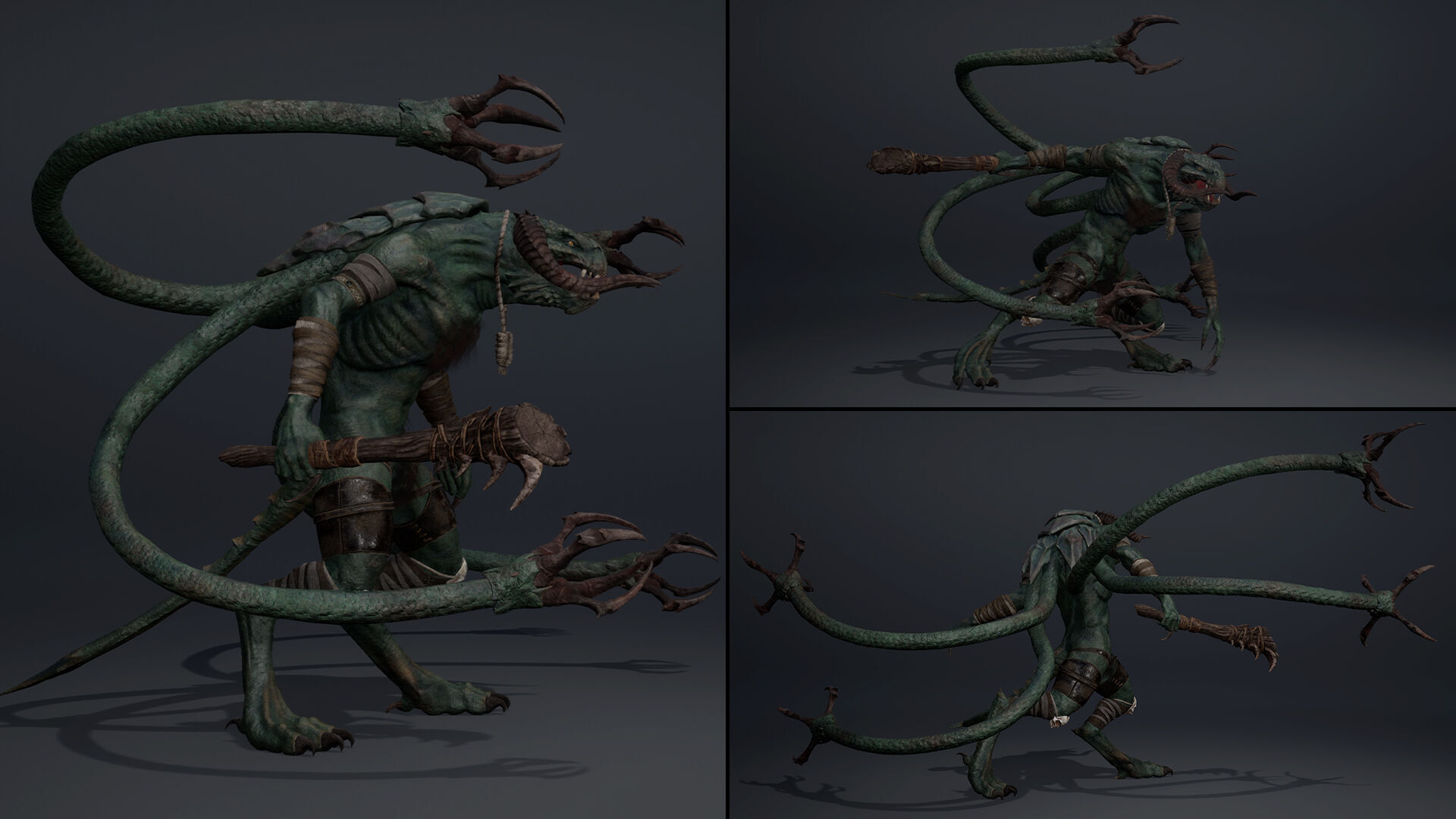 Ghosttail Furry Low-poly 3D model_6