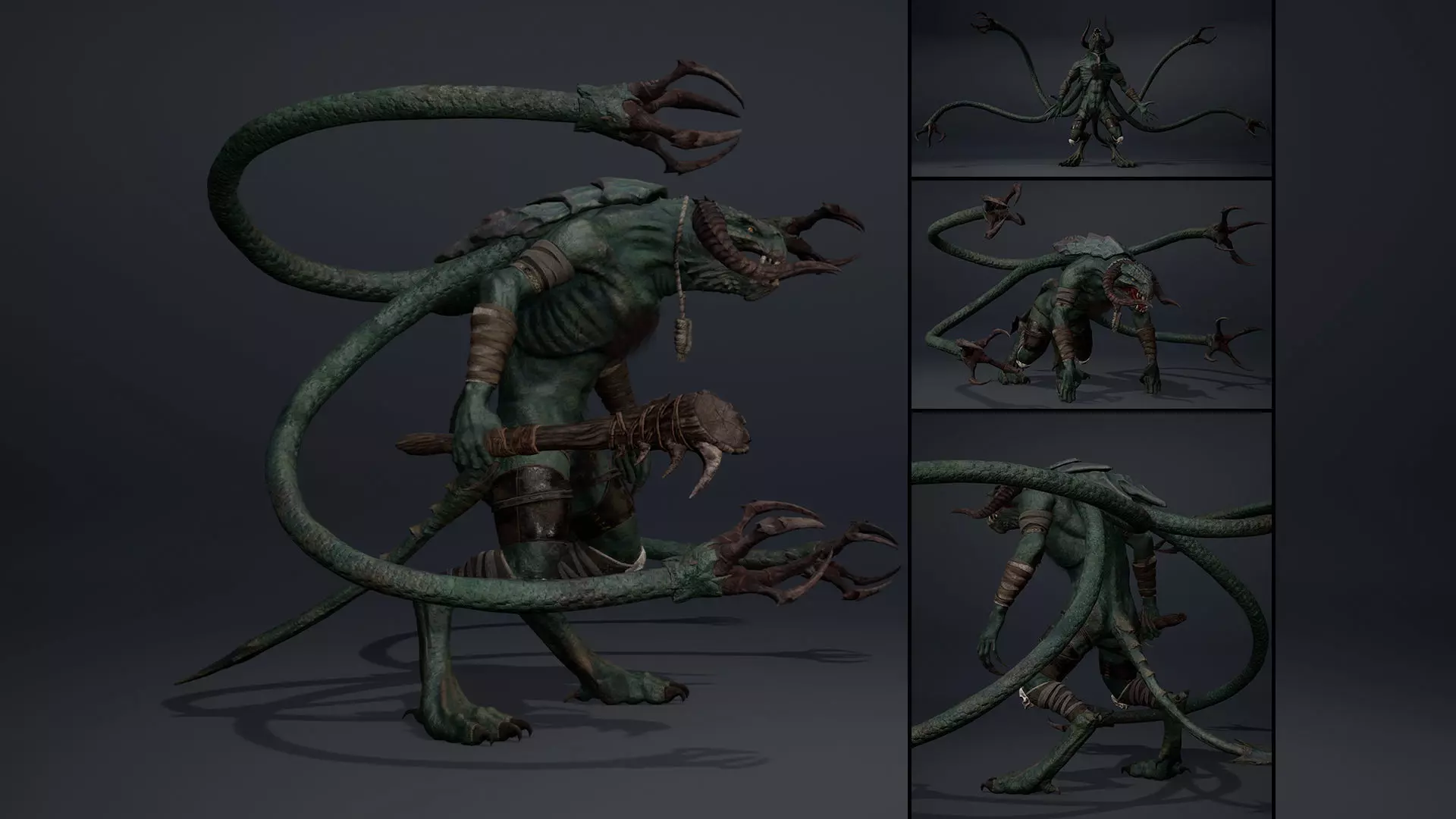 Ghosttail Furry Low-poly 3D model_0