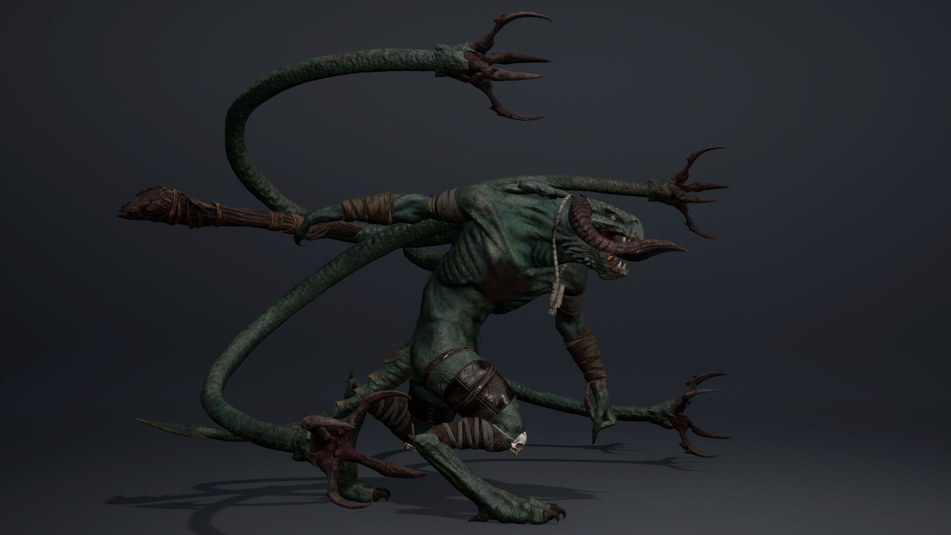 Ghosttail Furry Low-poly 3D model_9